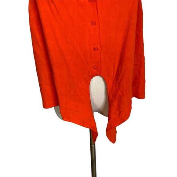 Topshop Orange Knot Tie Hem Polly Camisole Tank Top 3350 - Picture 7 of 11